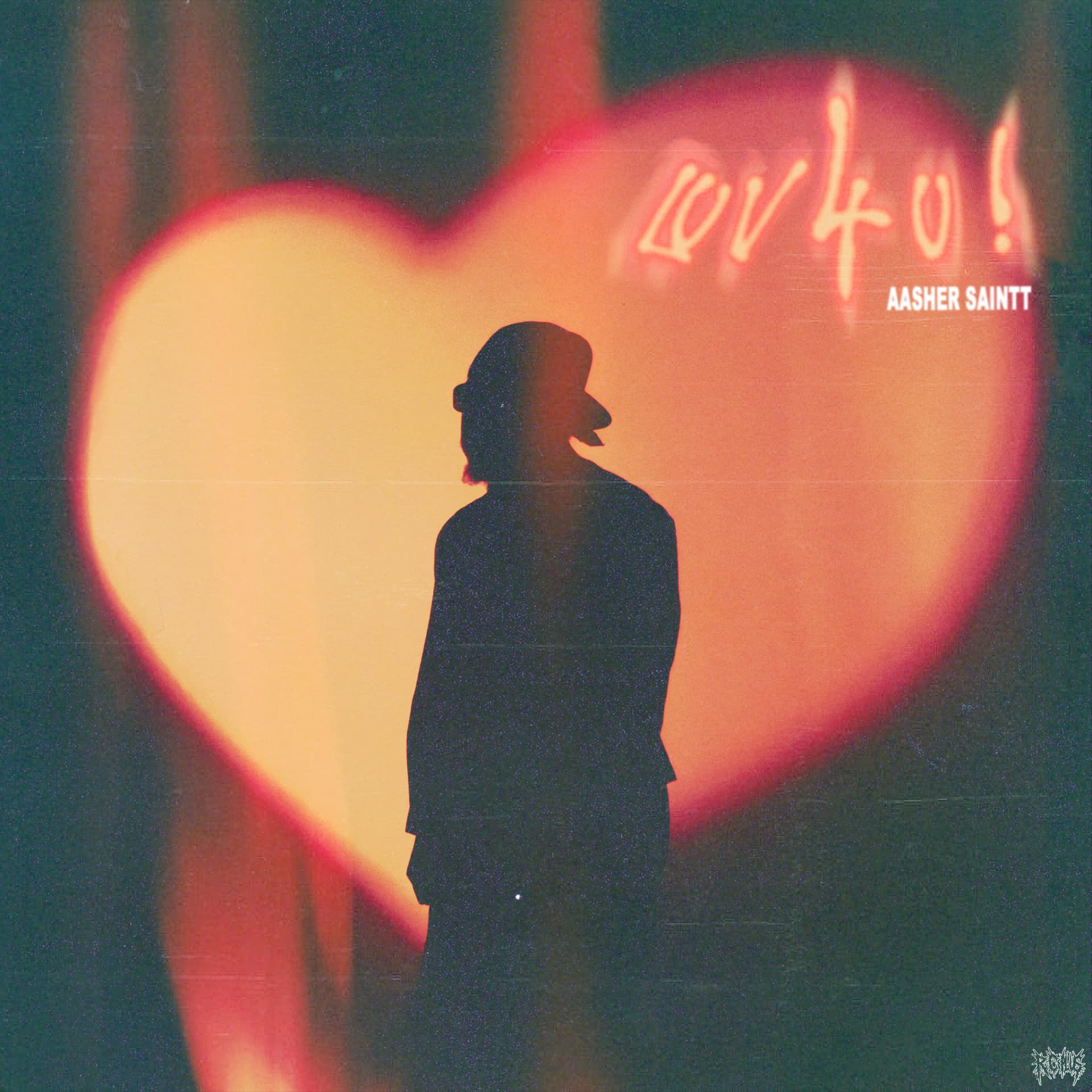 LUV 4 U! cover art — a silhouette before a glowing heart